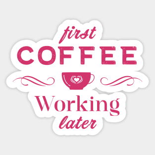 Coffee Quotes Sticker